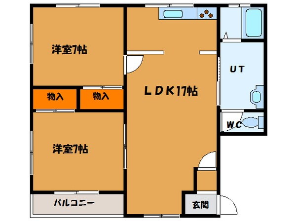 フォレストパーク久根別α館の物件間取画像